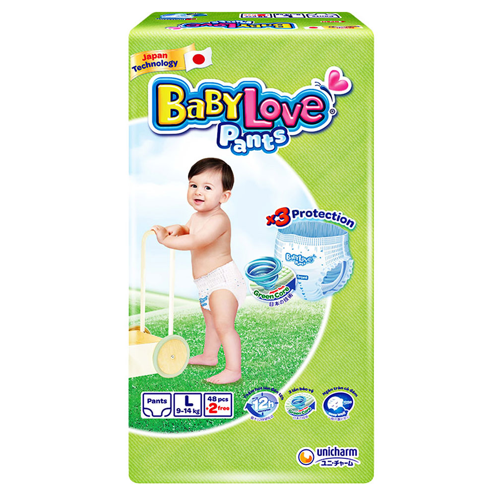 Tã bỉm quần baby love  L48