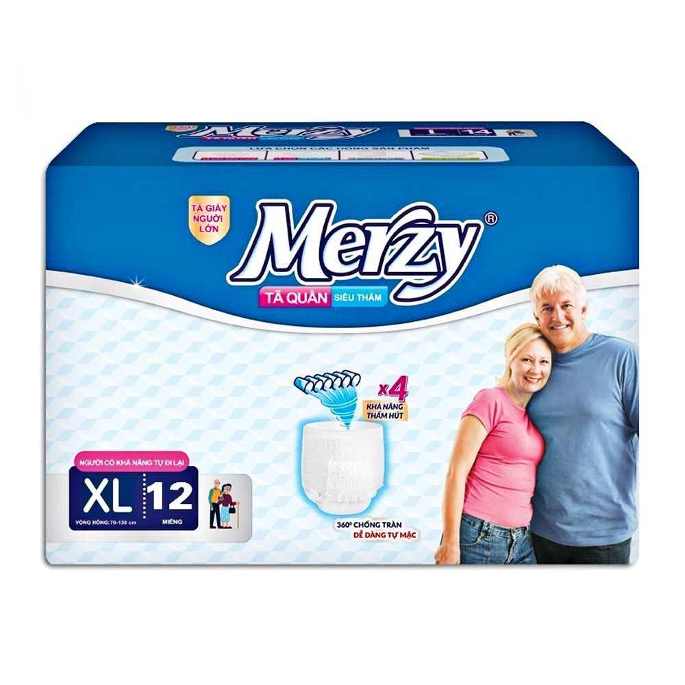  Tã quần người lớn Merzy XL12