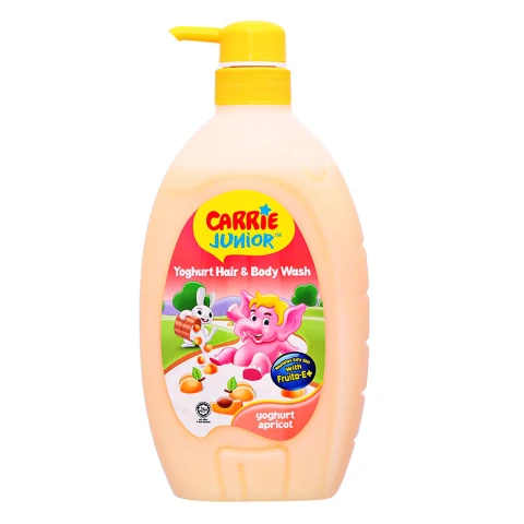Carrie Junior tắm gội trẻ em Yoghurt Apricot chai 700g/12