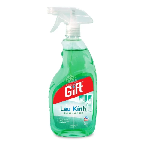 Nước lau kính Gift  trà xanh  540ml 