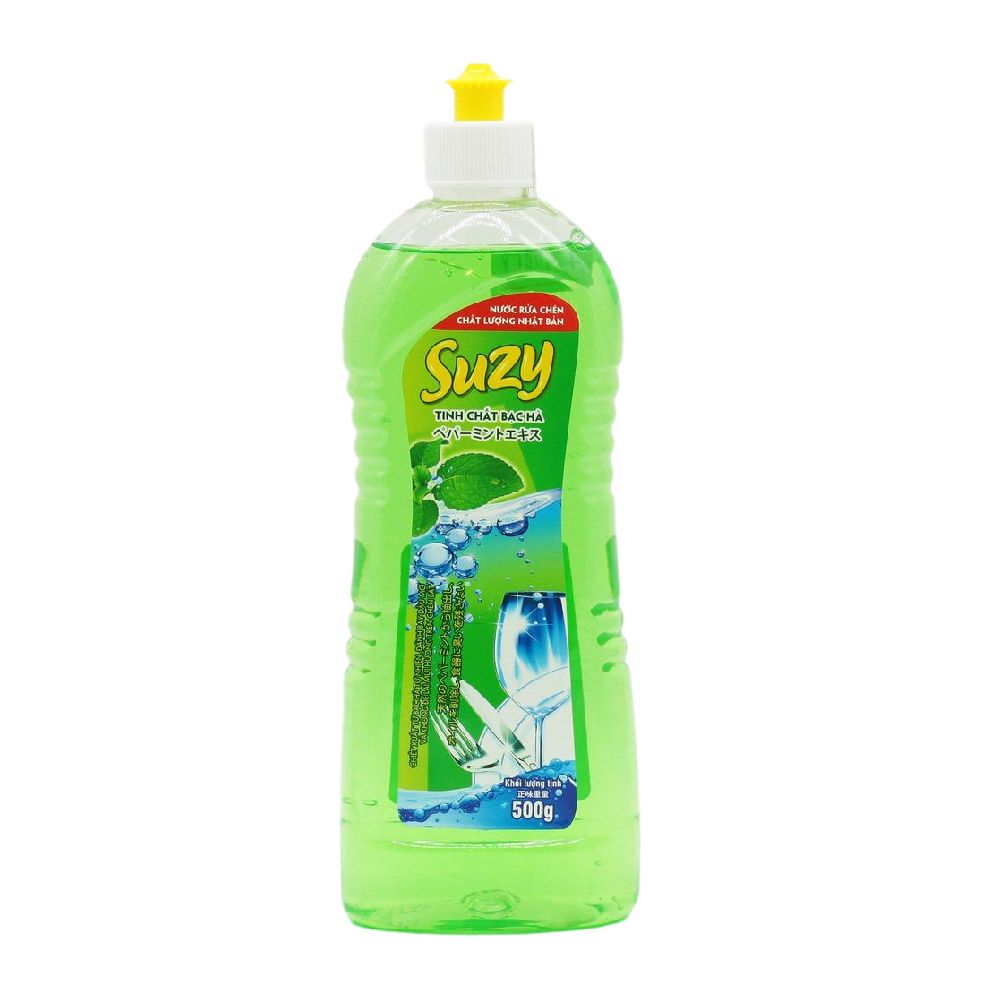 Nước rửa chén  Suzy  bạc hà 500g