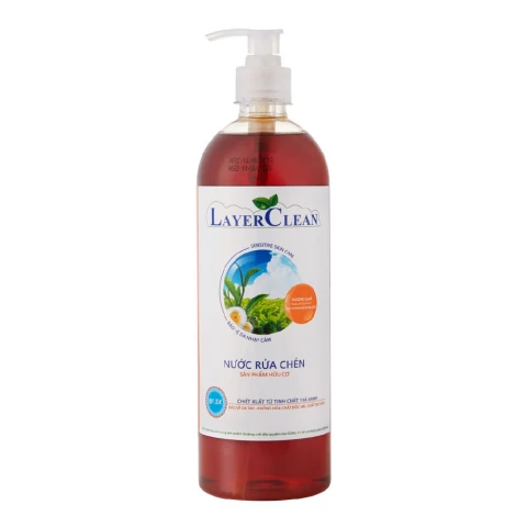 Nước rửa chén hữu cơ Layer Clean hương quế 800ml