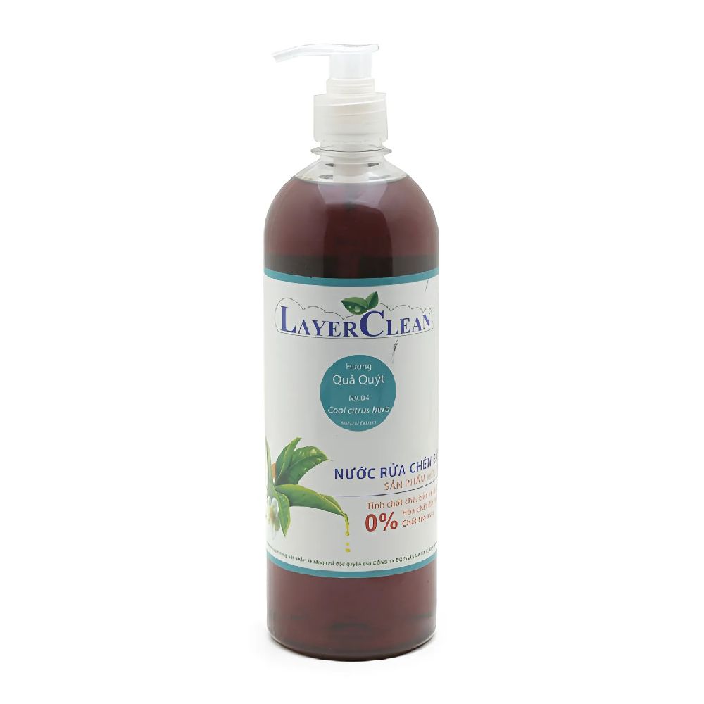 Nước rửa chén hữu cơ Layer Clean hương quả quýt 800ml