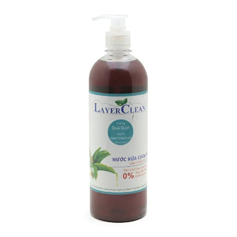 Nước rửa chén hữu cơ Layer Clean hương quả quýt 800ml