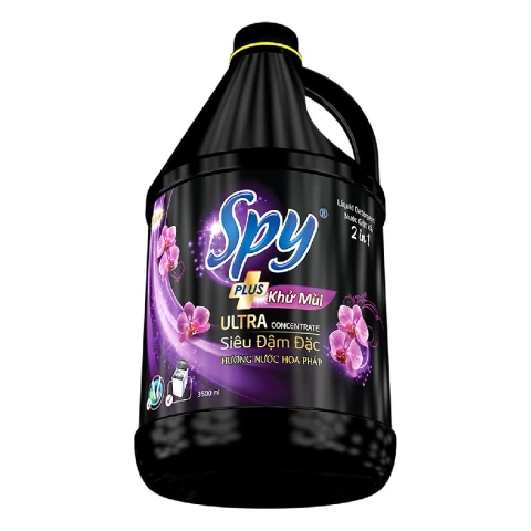 Nước giặt xả Spy Plus đen hoa lan tím 2in1 3.6kg/4