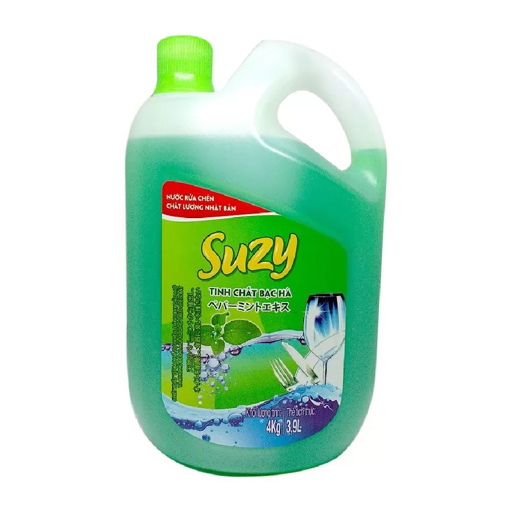Nước rửa chén  Suzy  bạc hà 4kg