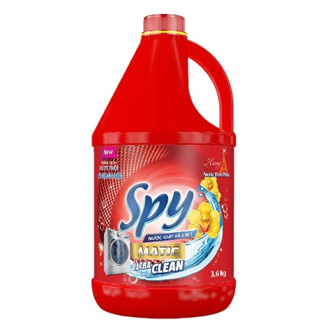 Nước giặt xả  Spy cửa ngang màu đỏ 3.6kg/4