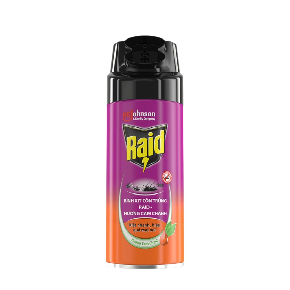 Xịt côn trùng Raid hương chanh 300ml/12