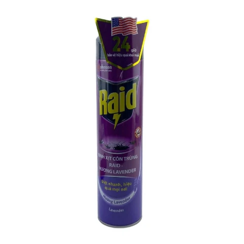 Xịt côn trùng Raid  Lavender 520ml
