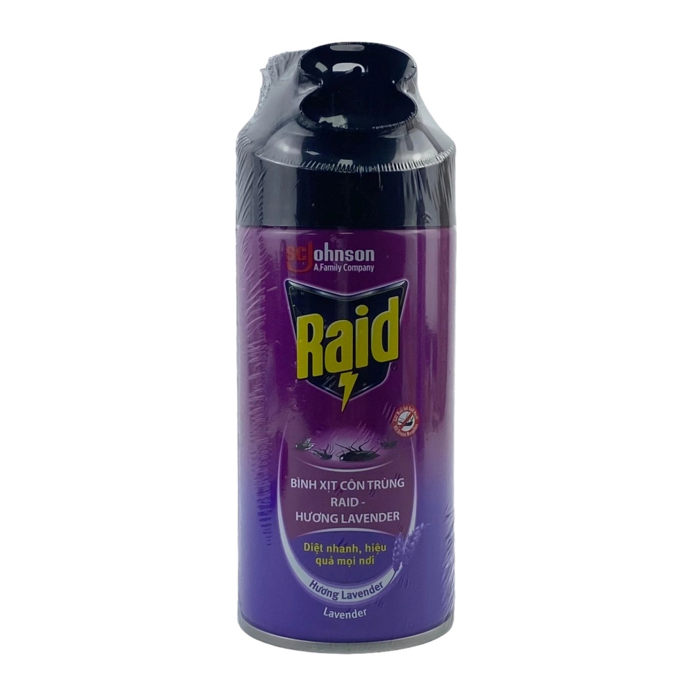 Xịt côn trùng Raid hương Lavendar 300ml/12