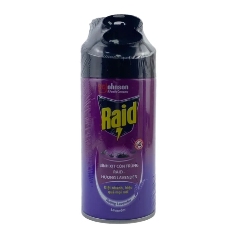 Xịt côn trùng Raid hương Lavendar 300ml/12