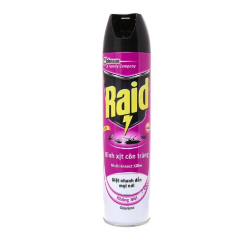 Xịt côn trùng Raid  không mùi 520ml