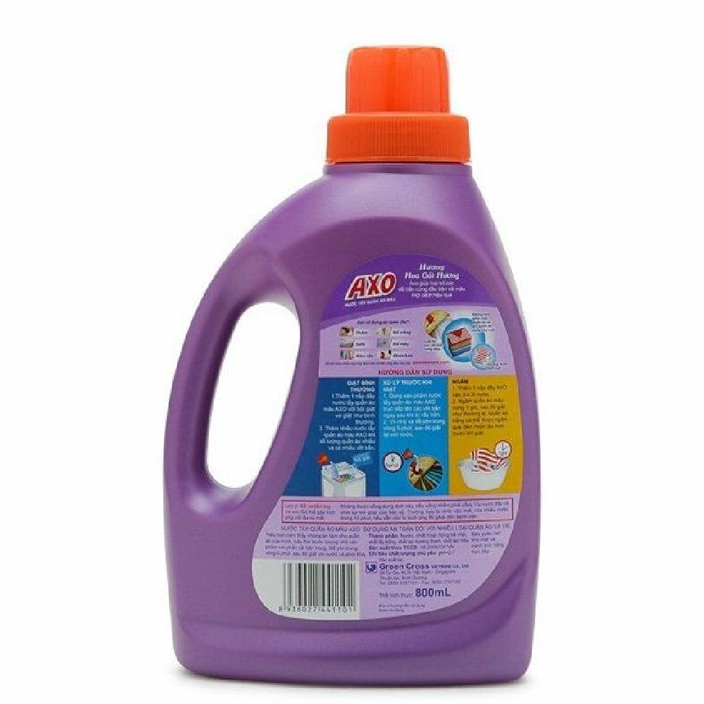 Nước tẩy quần áo màu AXO Lavender   800ml
