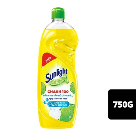 Nước rửa chén Sunlight chanh  750g 
