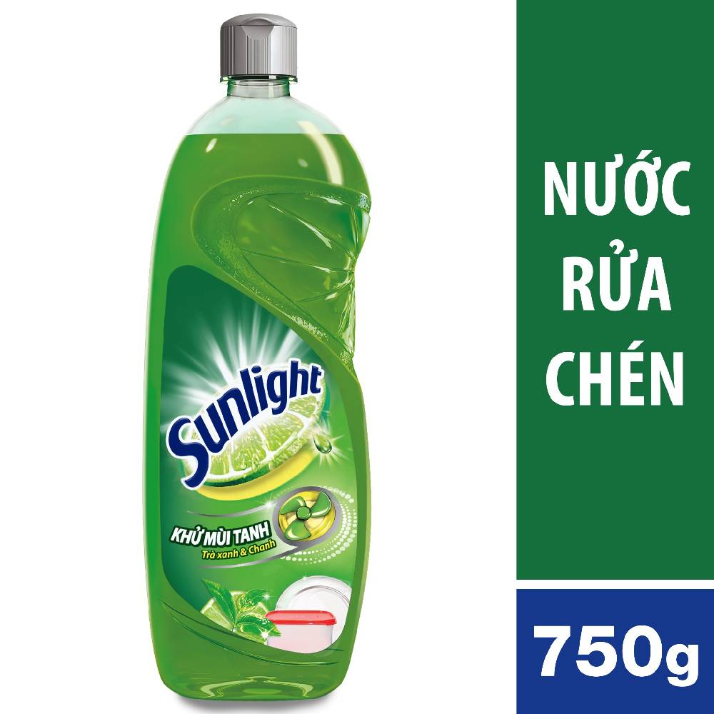 Nước rửa chén Sunlight MatCha Trà Nhật chai 750g 
