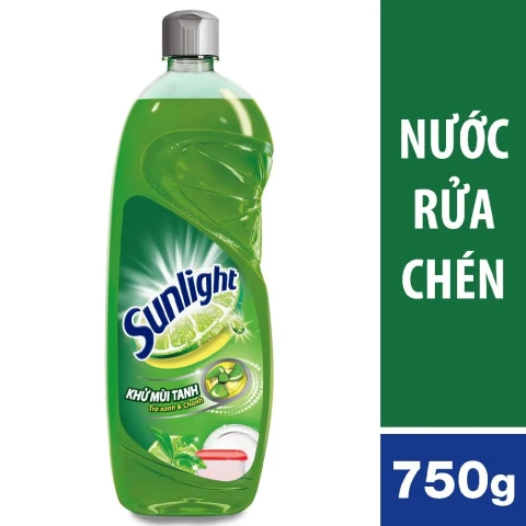 Nước rửa chén Sunlight MatCha Trà Nhật chai 750g 