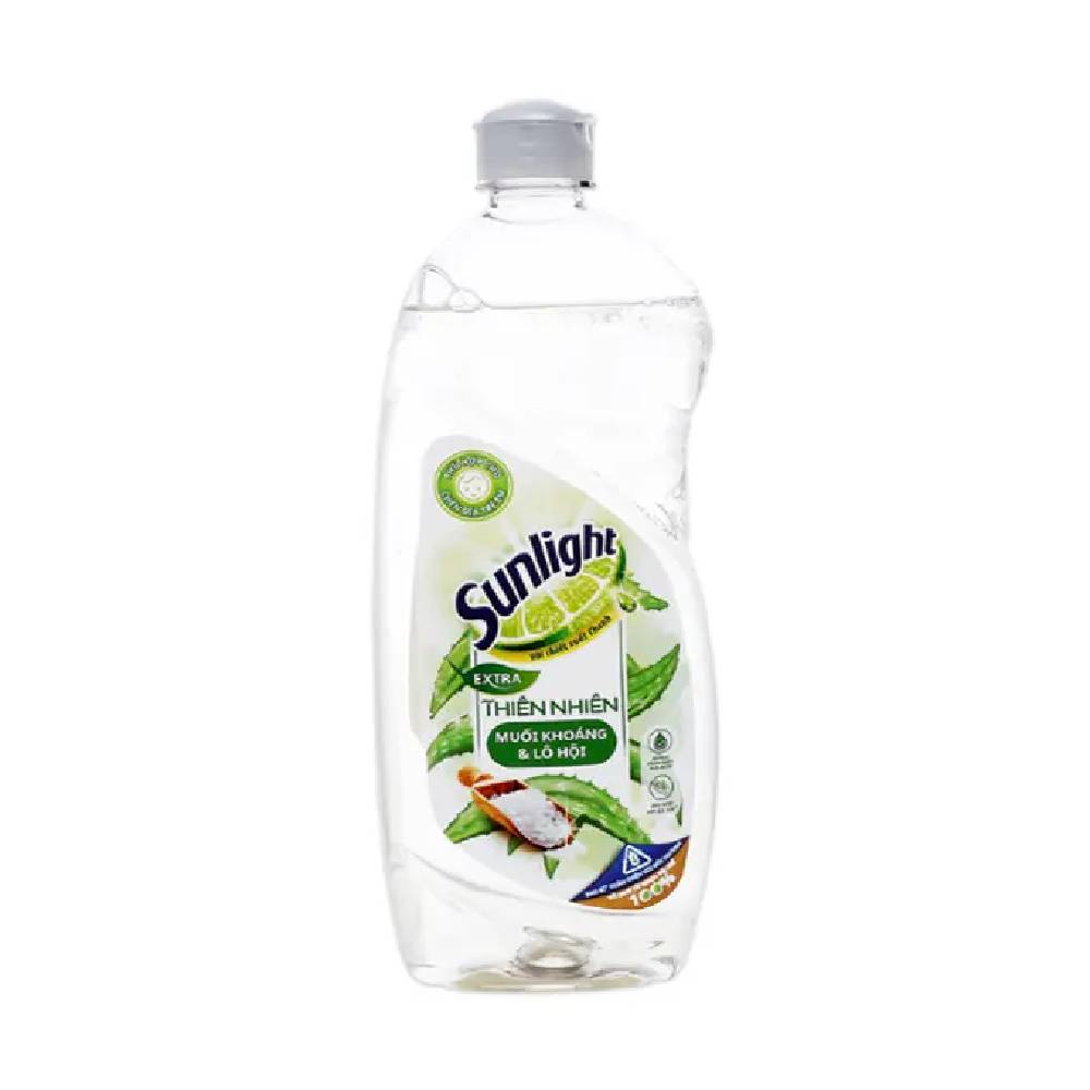 Nước rửa chén Sunlight thiên nhiên lô hội chai 750g