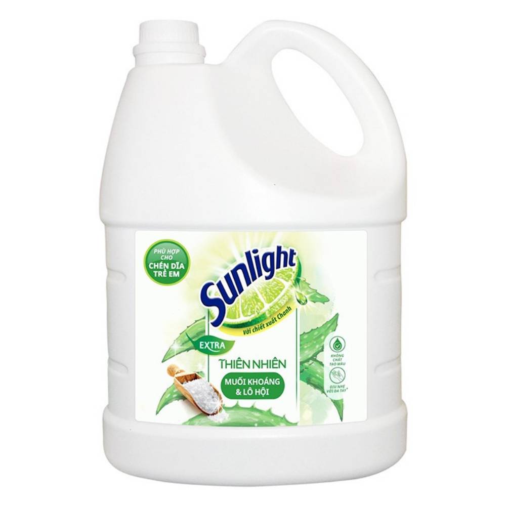 Nước rửa chén Sunlight thiên nhiên lô hội 3.5kg