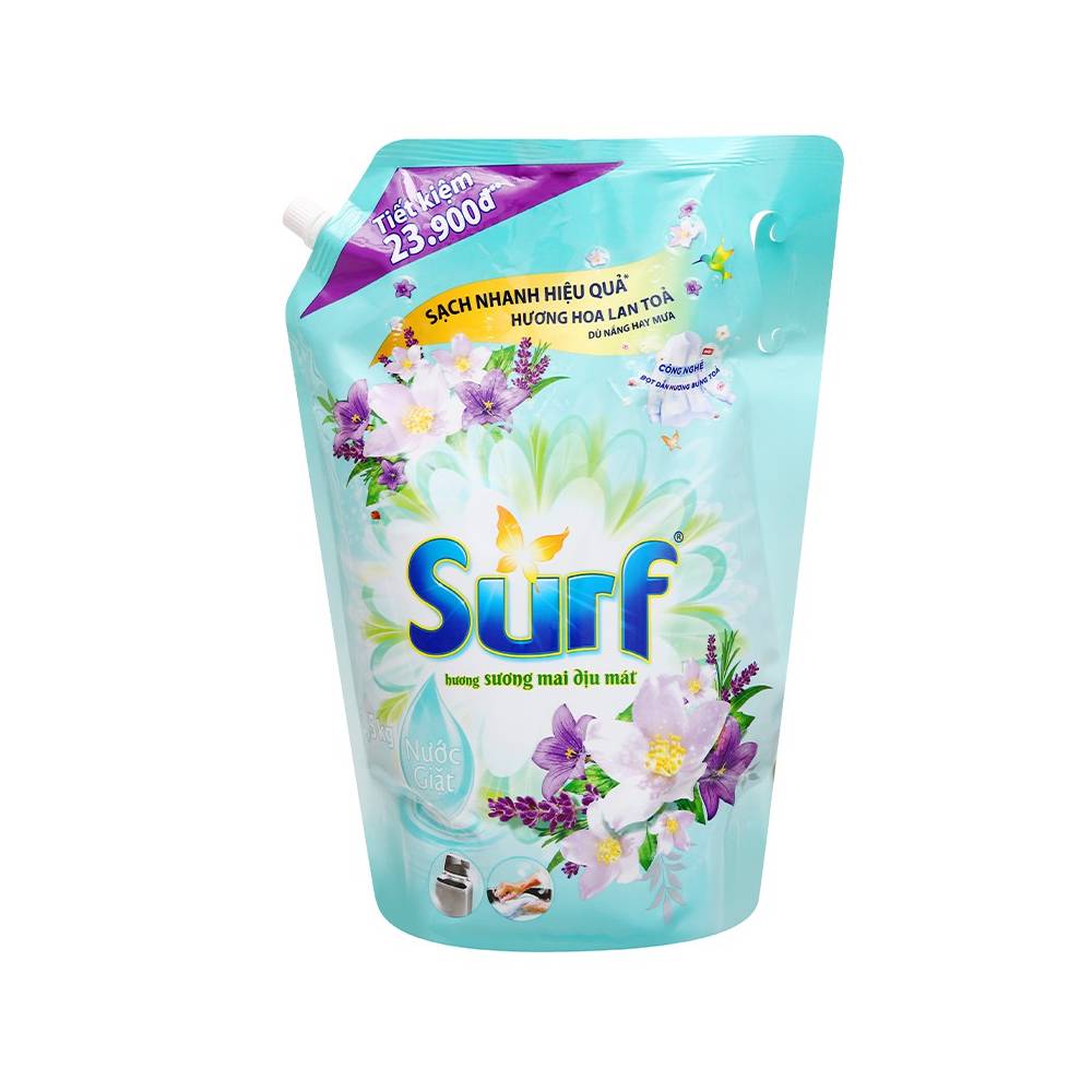 Nước giặt Surf  Hương Sương Mai Dịu Mát  2.9Kg