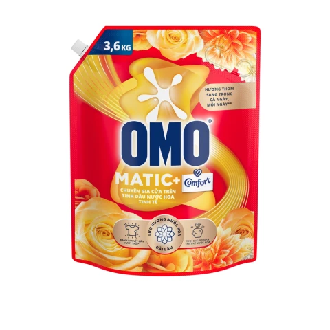 Nước giặt Omo Cửa Trên Tinh Dầu nước Hoa Tinh Tế  3.6kg