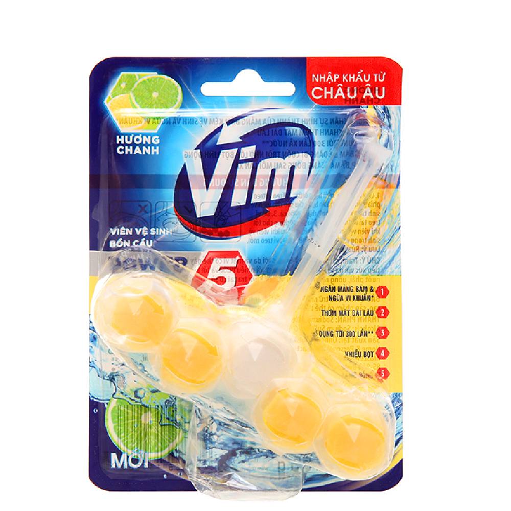 Treo bồn cầu  Vim hương chanh 55g