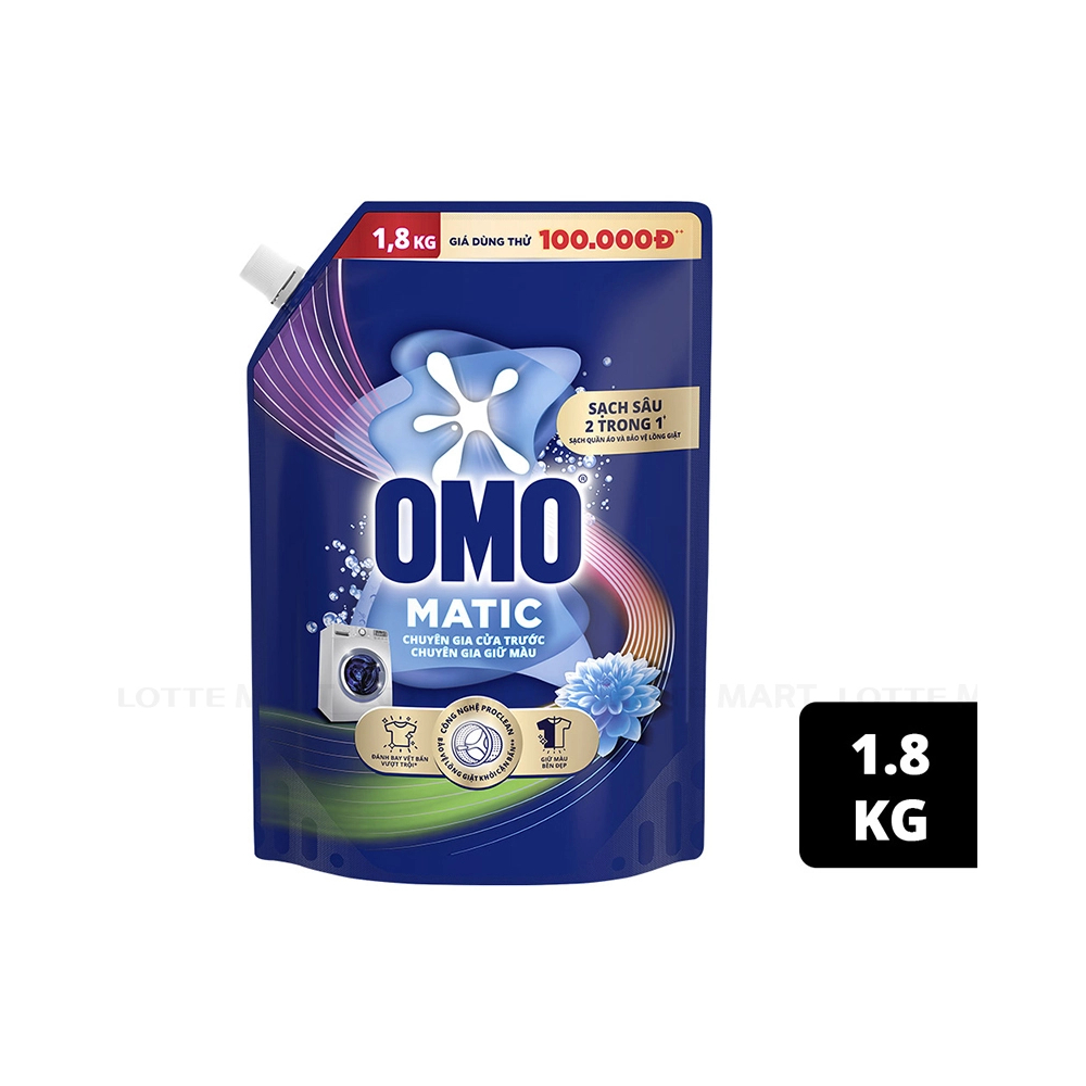 Nước giặt Omo Cửa Trước Giữ Màu  1.8kg