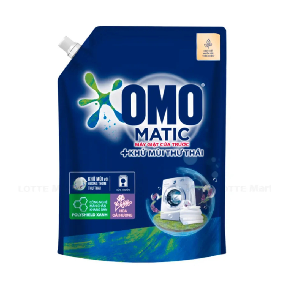 Nước giặt Omo CửaTrước hương Hoa Oải Hương Thư Thái  1.8kg