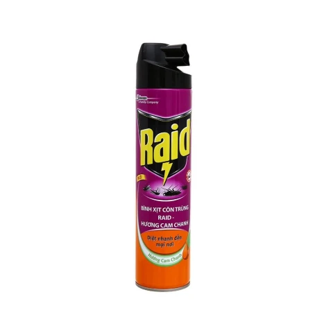 Xịt côn trùng  Raid  Advance hương cam chanh 520ml