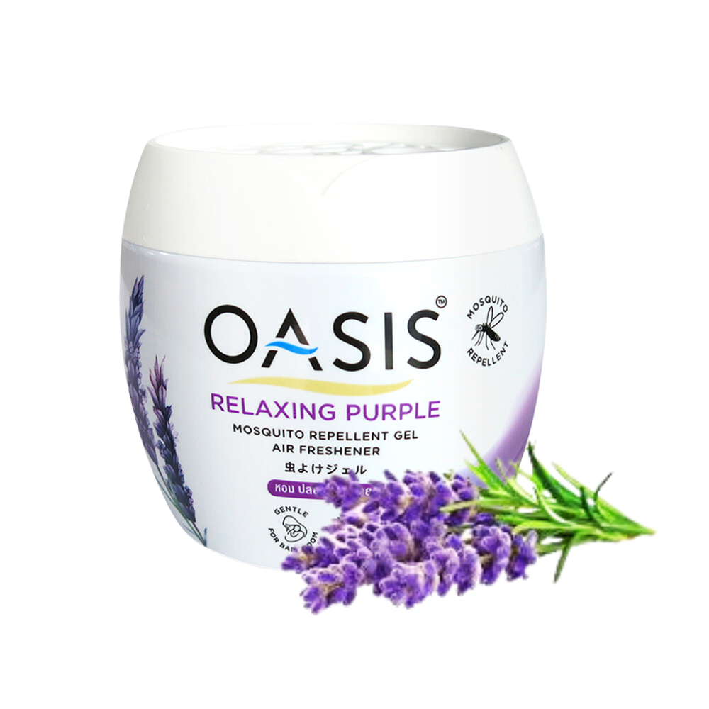 Sáp thơm Oasis đuổi muỗi  Relaxing Purple 180g