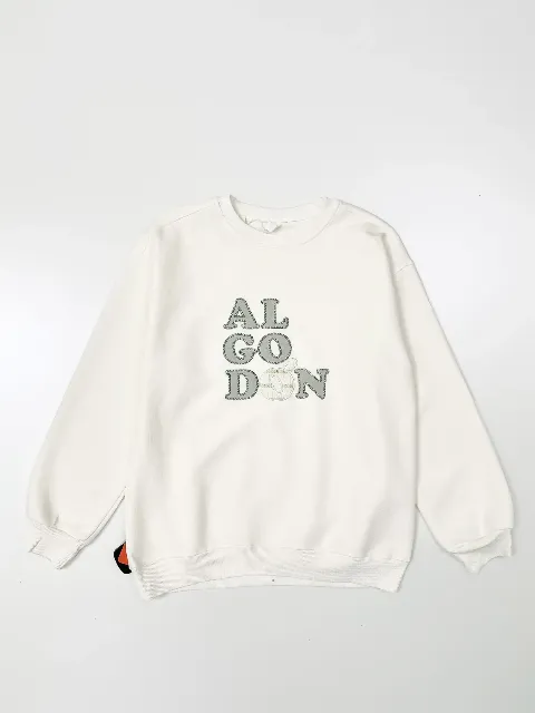 Áo trẻ em gái cổ tròn dài tay 89565 kem size 180 S1