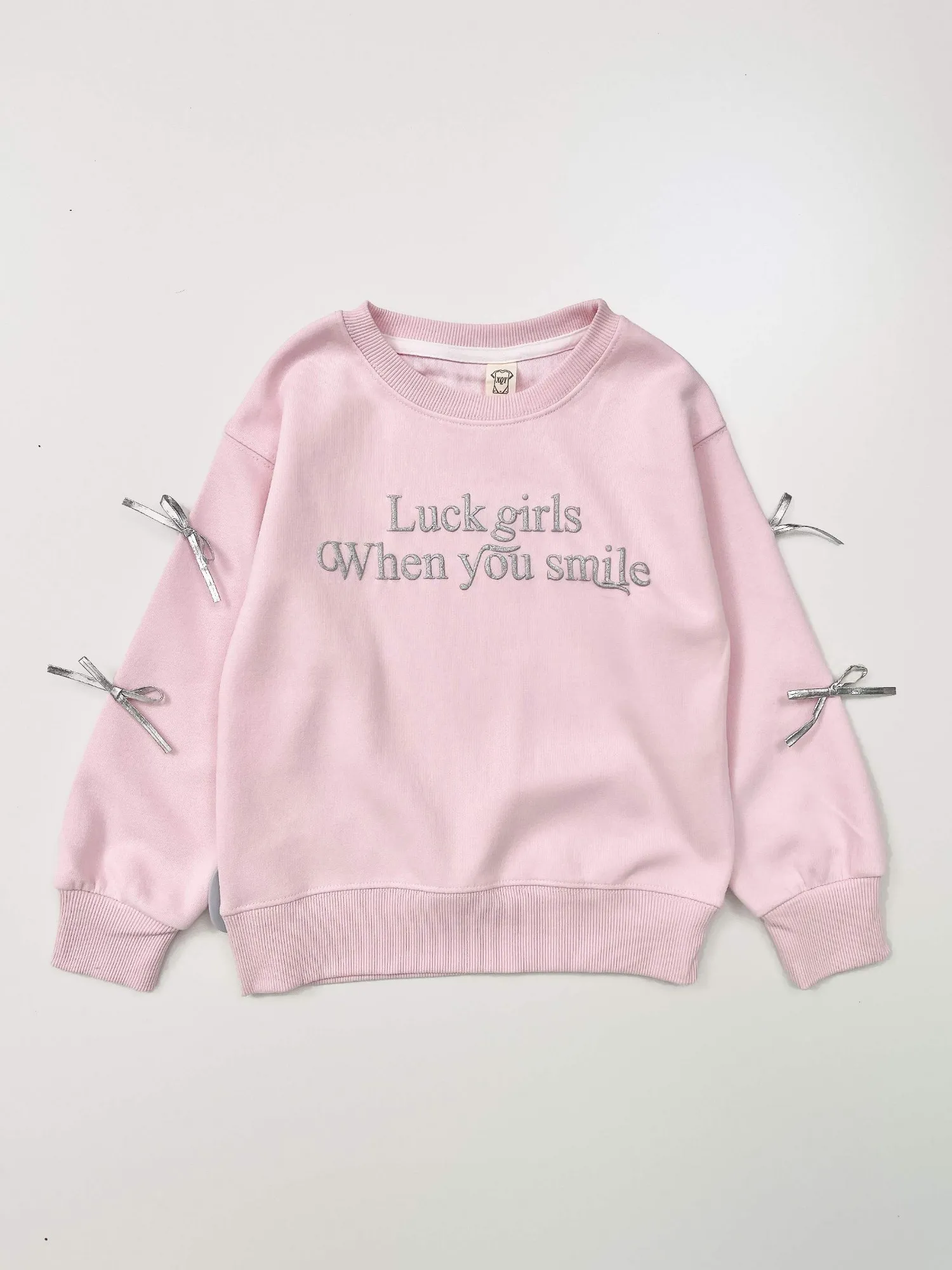 Áo trẻ em gái cổ tròn dài tay 85283 hồng size 150 S1