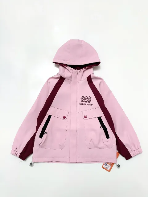 Áo khoác gió trẻ em gái 101 hồng sizXL S1