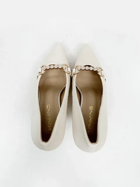 Giầy da nữ 7F 816-17 KEM N07 size39