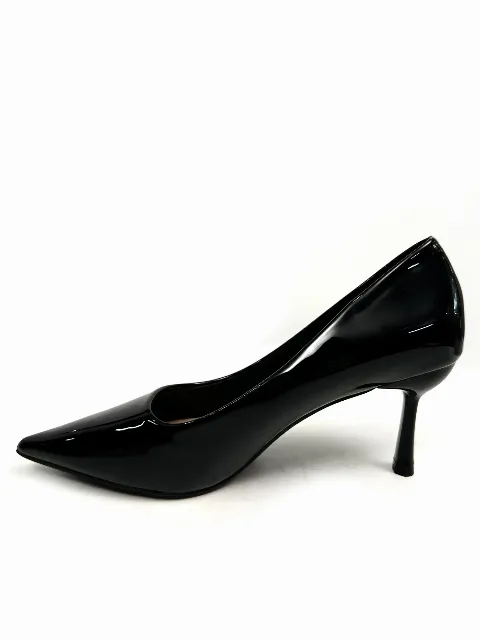 Giầy da nữ 7F 975A trơn đen N07 size39