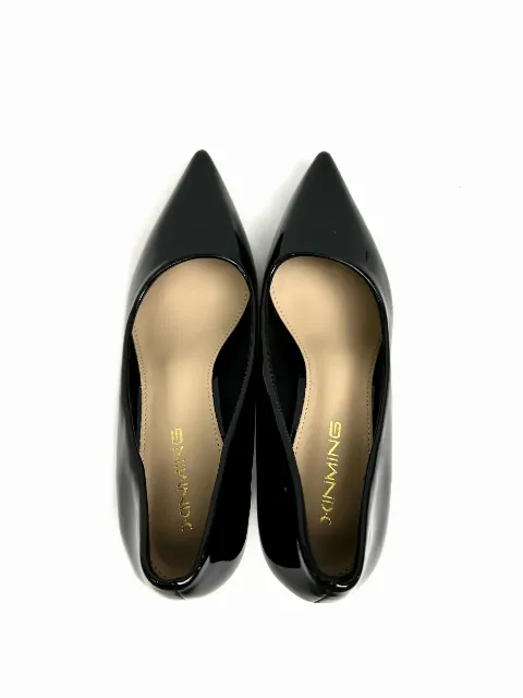 Giầy da nữ 7F 975A trơn đen N07 size39
