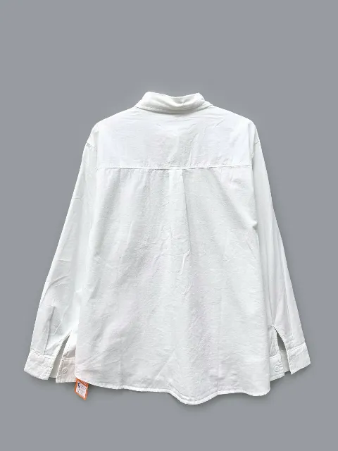 Áo sơ mi dài tay nữ kaki mỏng dáng dài 8535 xanh Đ2QC27