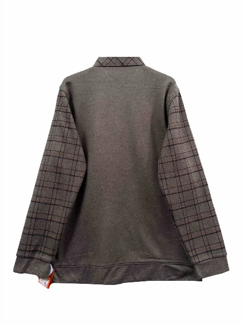 Áo len nam pha cổ bẻ 8660 nâu size 50 .QC10