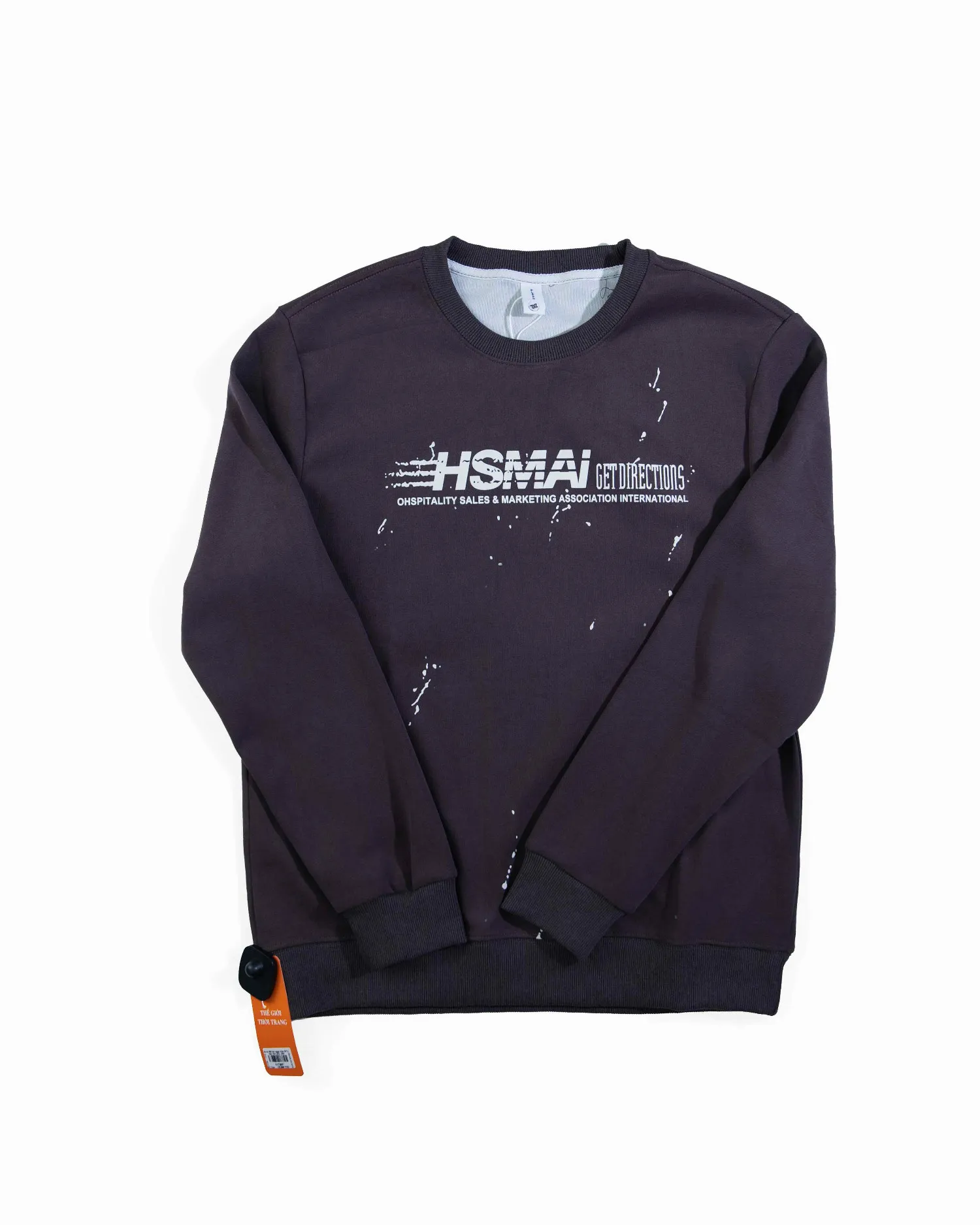 Áo nỉ dài tay nam tròn 5072 tím size XL. S06