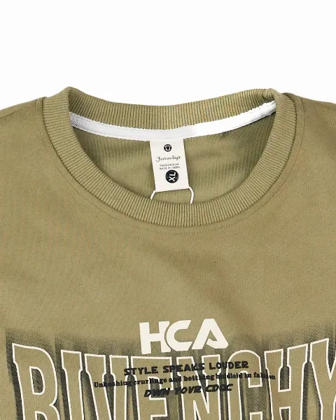 Áo nỉ dài tay nam tròn 2932 xanh size XL . S03