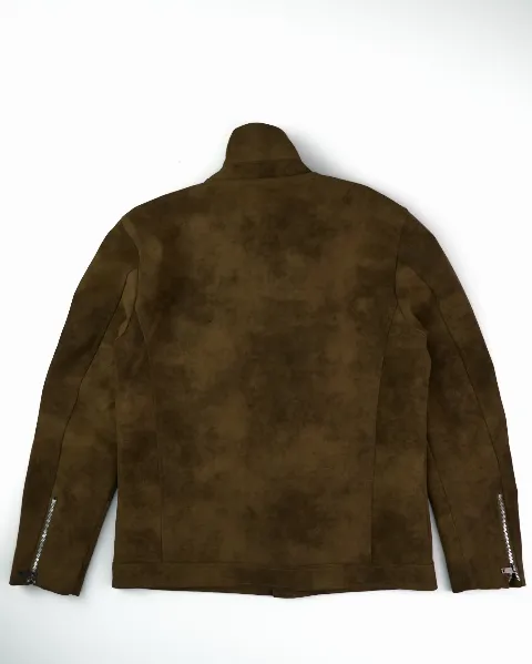 Áo khoác da nam 5898 nâu size 2XL . S16