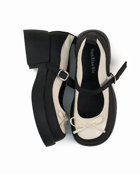 Giầy nữ đốc F17 kem Thai size39