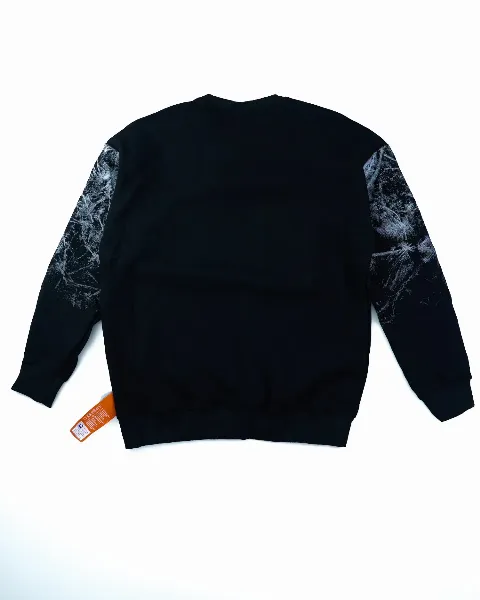 Áo nỉ dài tay nam tròn 2919 đen size XL . S03