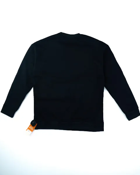 Áo nỉ dài tay nam tròn 6010  đen size 2XL . S03