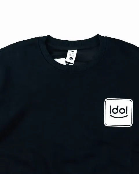 Áo nỉ dài tay nam tròn 6011 đen size XL . S03