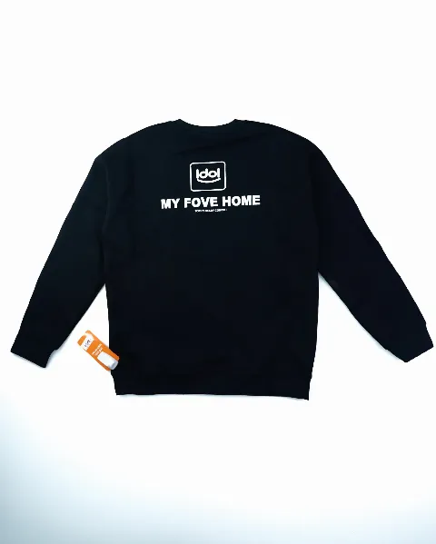 Áo nỉ dài tay nam tròn 6011 đen size XL . S03
