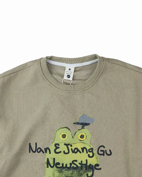 Áo nỉ dài tay nam tròn 3041 be  size 2XL . S03