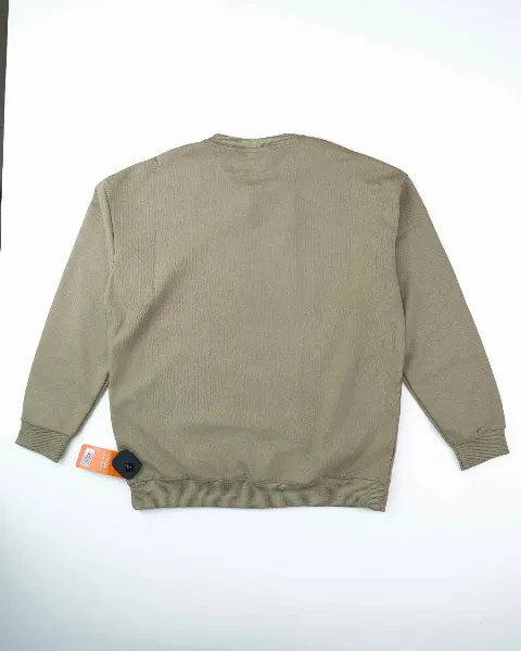 Áo nỉ dài tay nam tròn 3041 be  size 2XL . S03