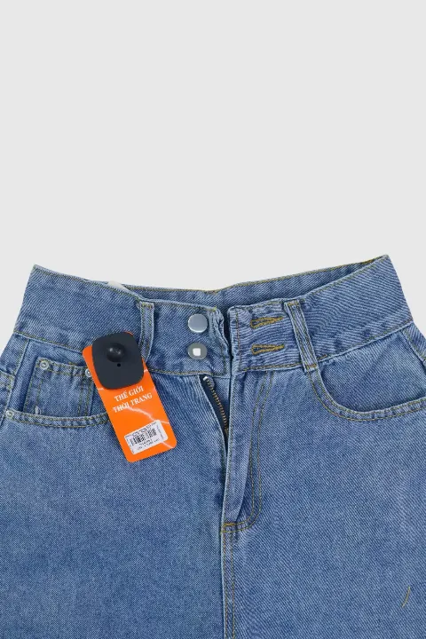 Quần dài bò jeans xuông không giãn nữ sinh viên N146963