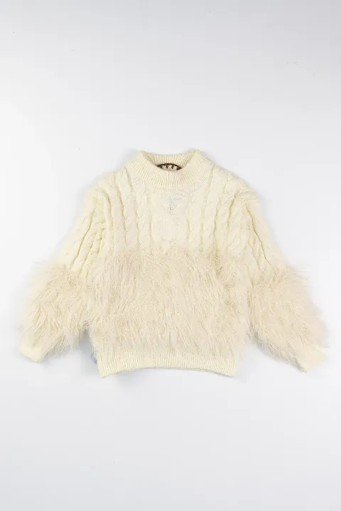 Áo len dài tay trẻ em gái 511 size 90 S13