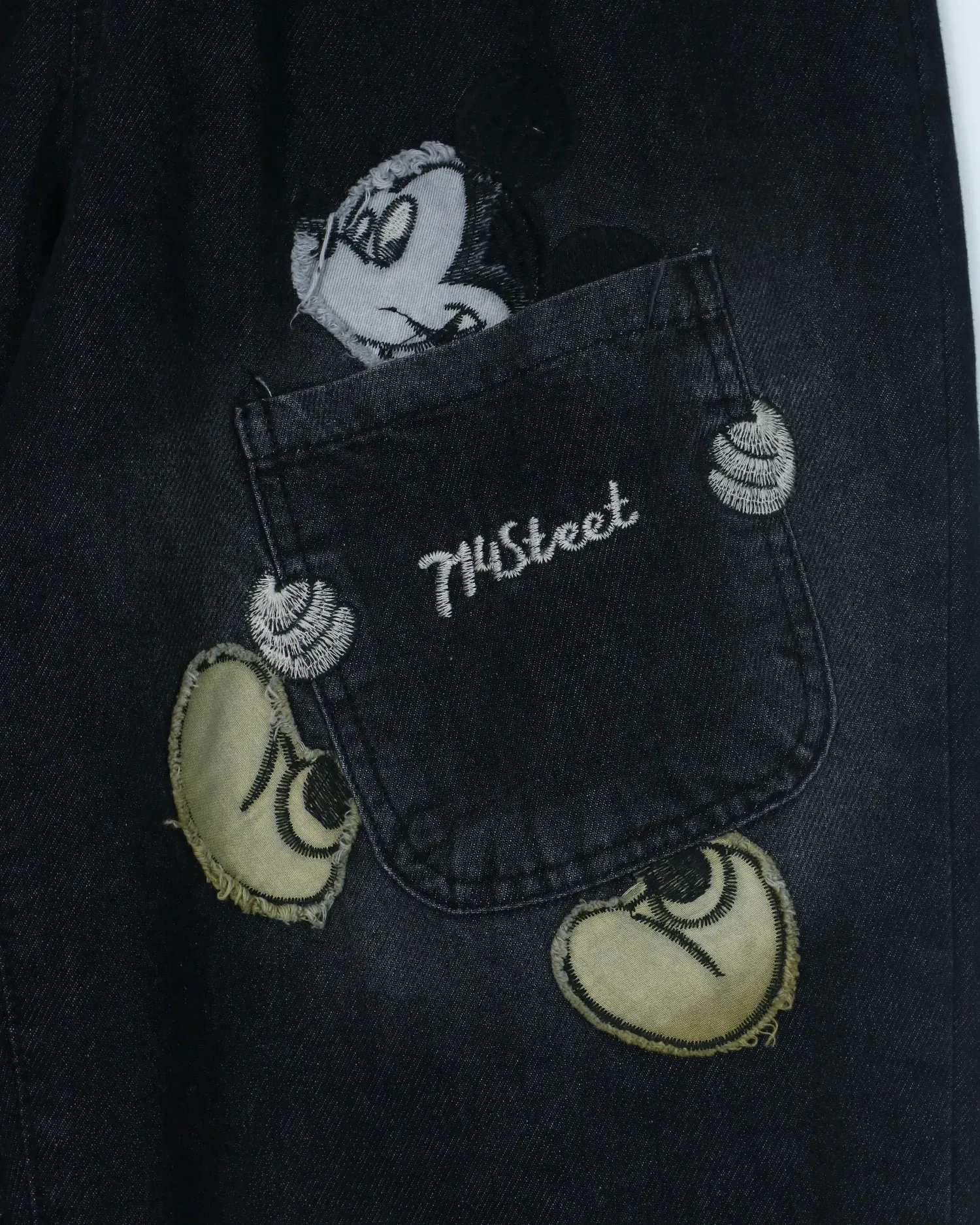 Quần dài Jean nữ boy thổ 2516 Đen XL  AS13